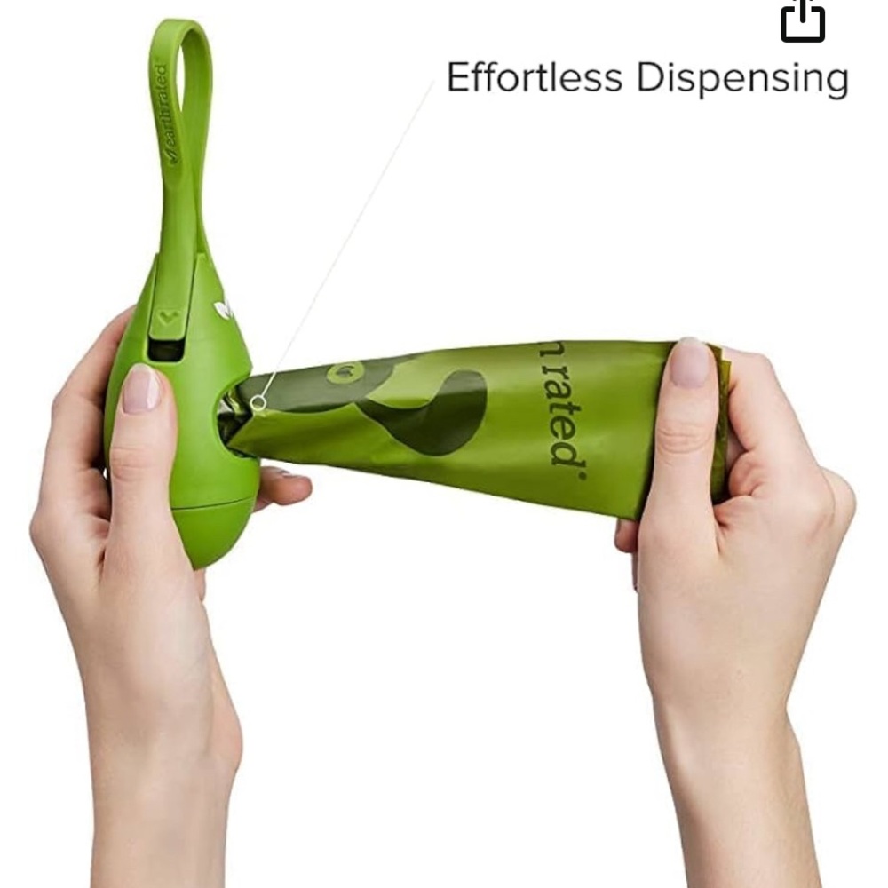 Earth Rated Dog Poop Bag Holder with Dog Poop Bags, Dispenser and 15 Bag… - Picture 4 of 5